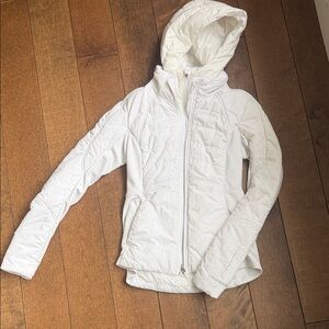 lululemon athletica Cream Puffer Jacket